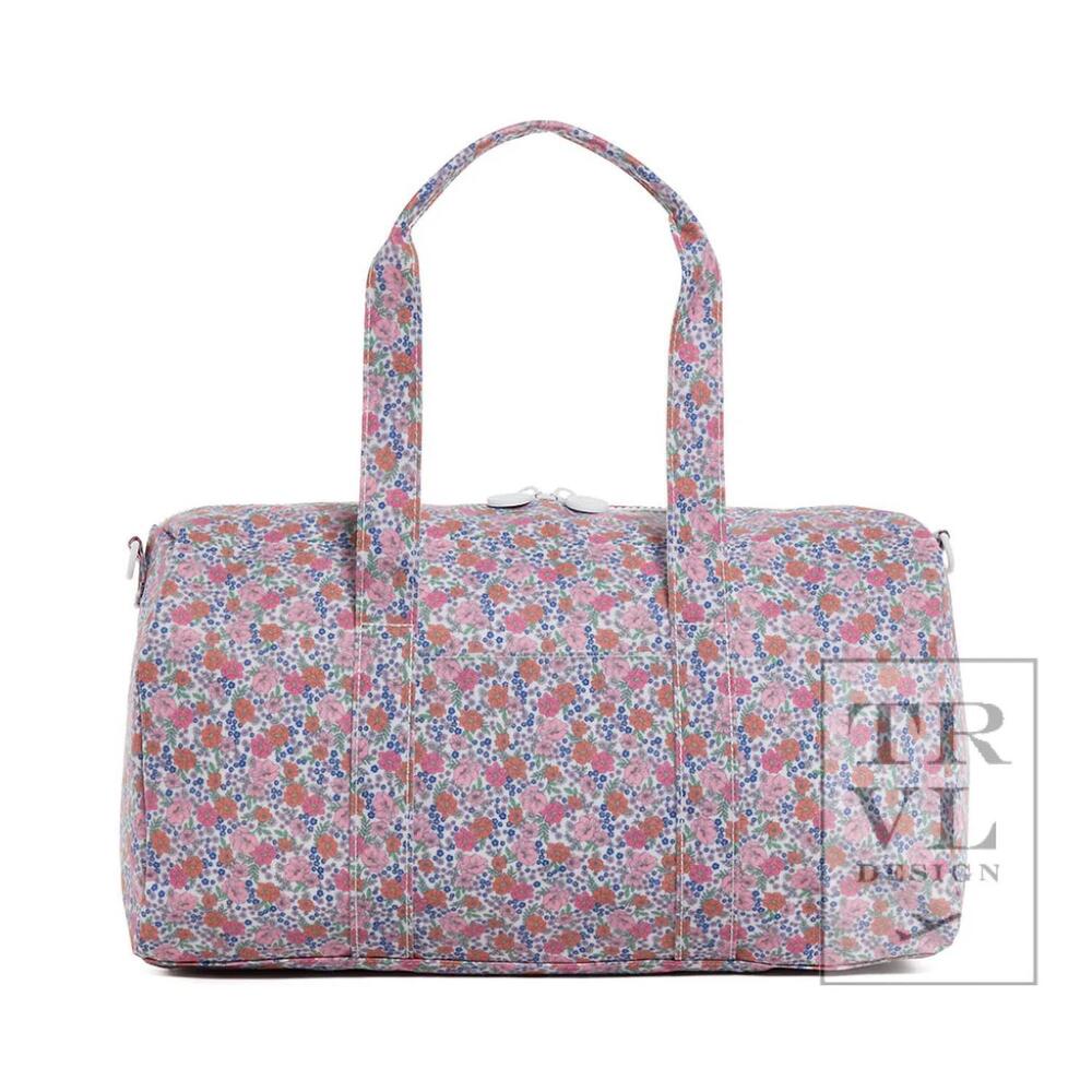 NEW TRVL DESIGN women's weekender duffel bag in garden floral
